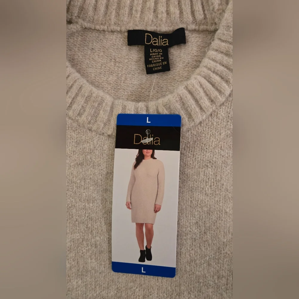 Women's Beige Sweater DRESS
